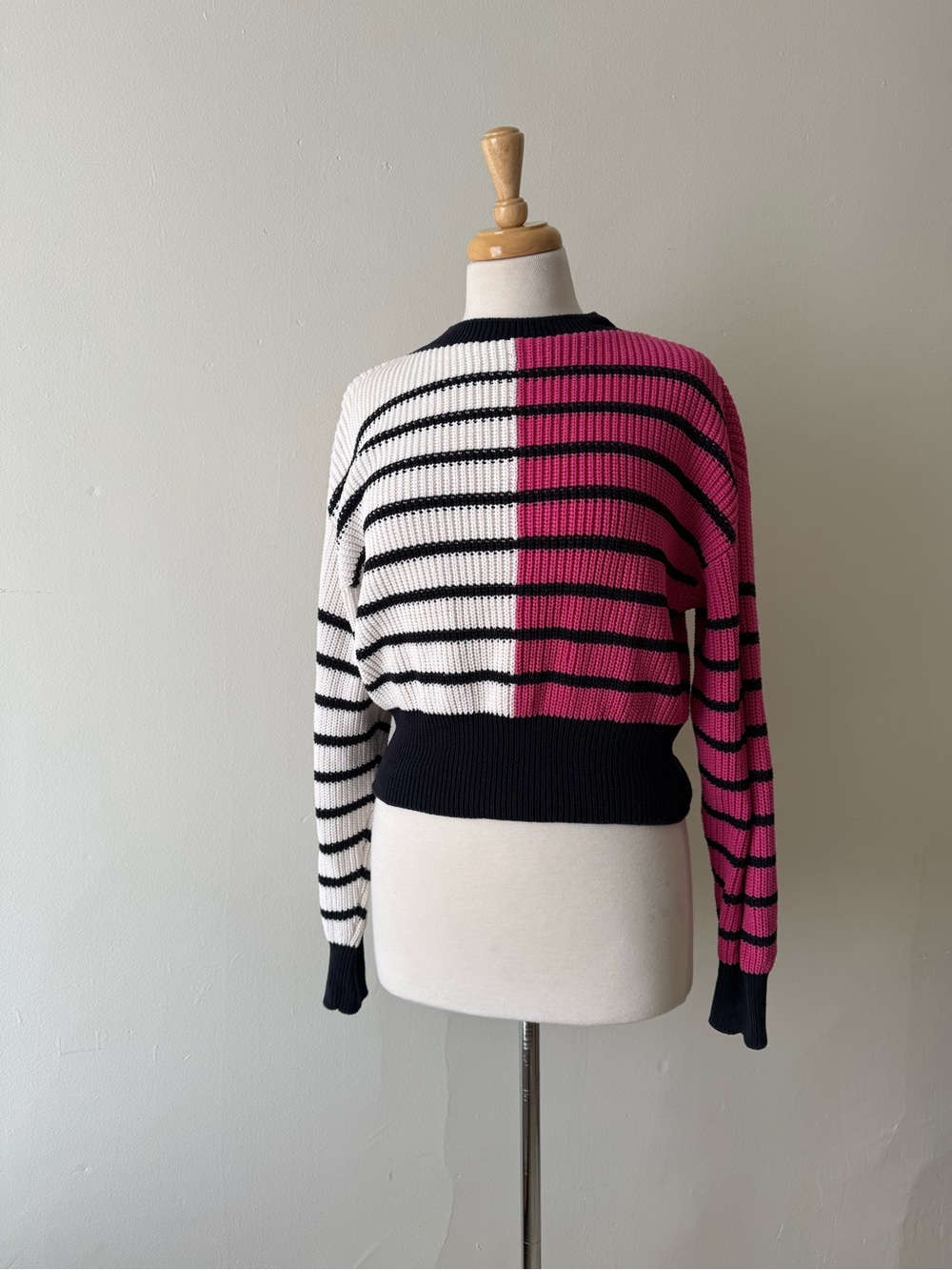 HUGO BOSS Colourblock Striped Knit Sweater